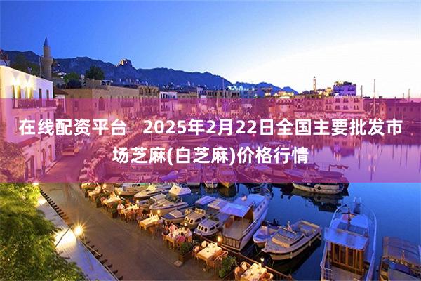 在线配资平台   2025年2月22日全国主要批发市场芝麻(白芝麻)价格行情