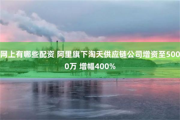 网上有哪些配资 阿里旗下淘天供应链公司增资至5000万 增幅400%